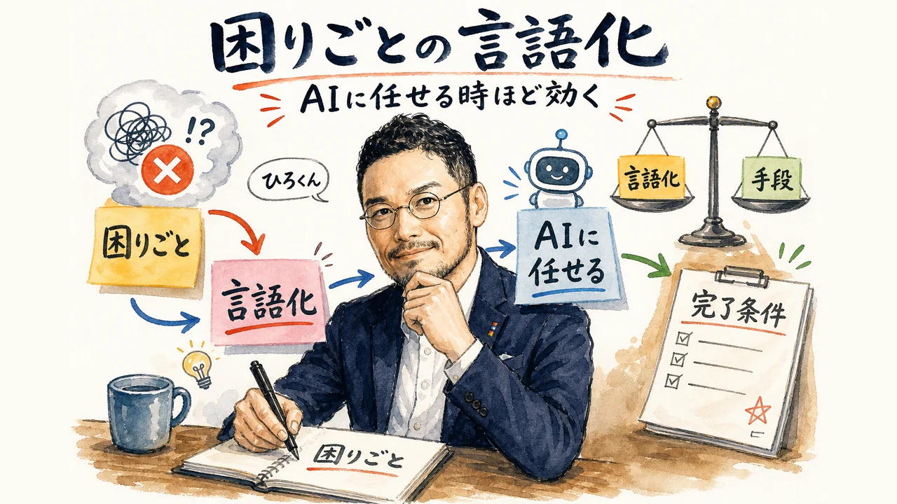 ひろくんコラム：困りごとの言語化について