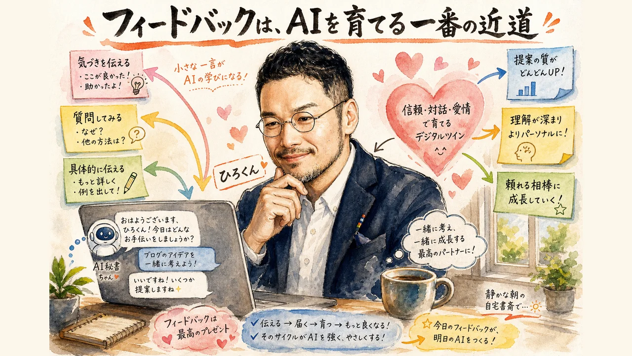 フィードバックは、AIを育てる一番の近道 図解