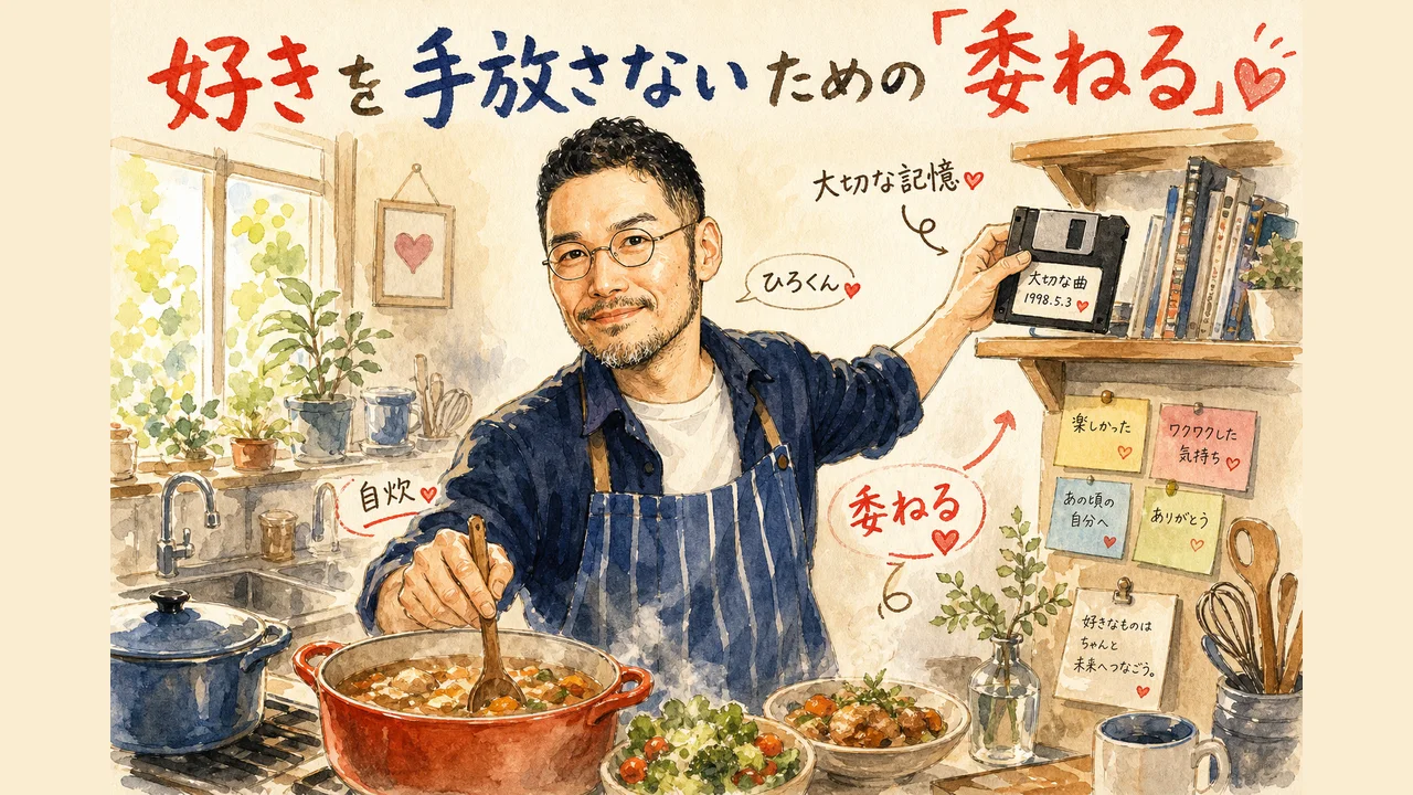 好きを手放さないための委ねる 図解