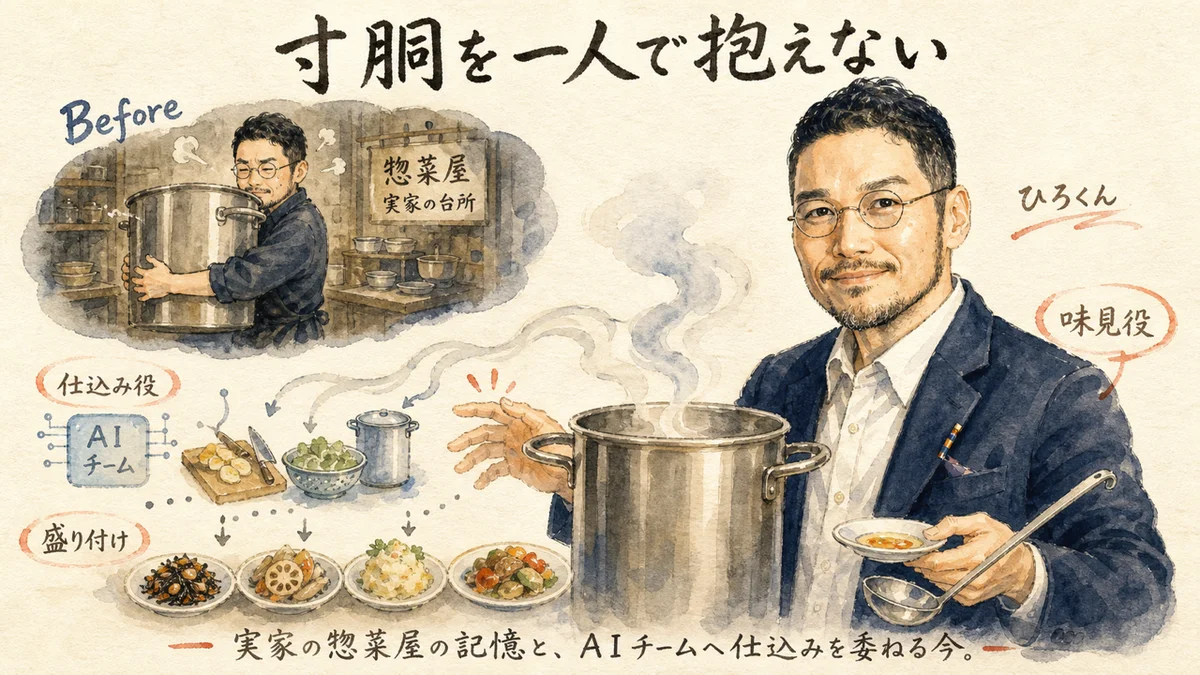寸胴を一人で抱えない経営の図解