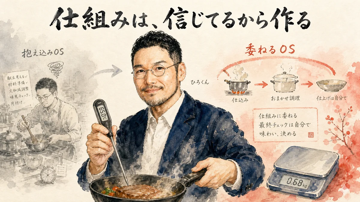 仕組みは信じてるから作る——ひろくんコラム図解