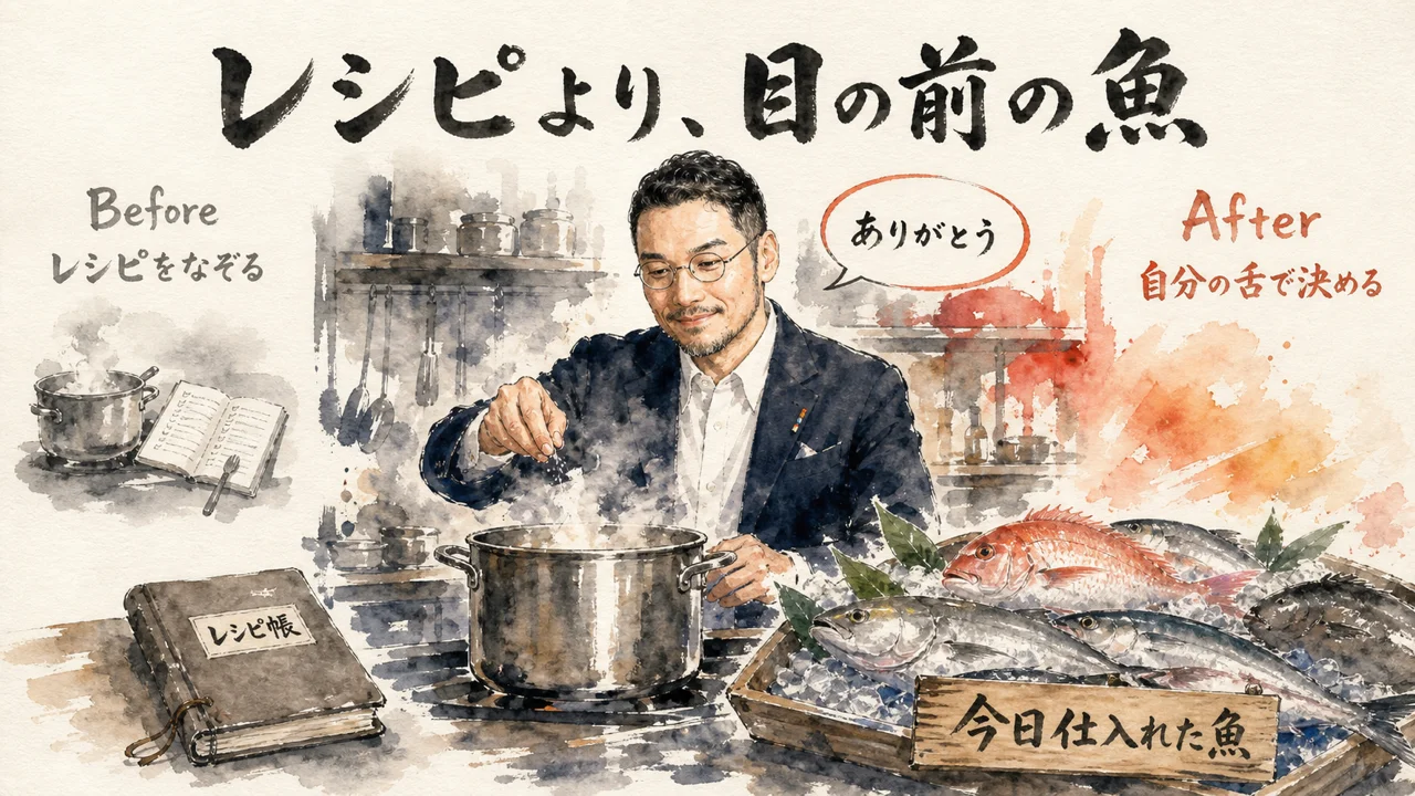 レシピ通りに作らなかった日ほど感謝されたひろくんコラムの図解