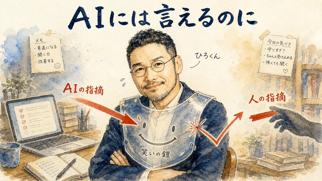 AIには反対してと言えるのに人にはまだ言えていない、笑いの鎧をまとったひろくん
