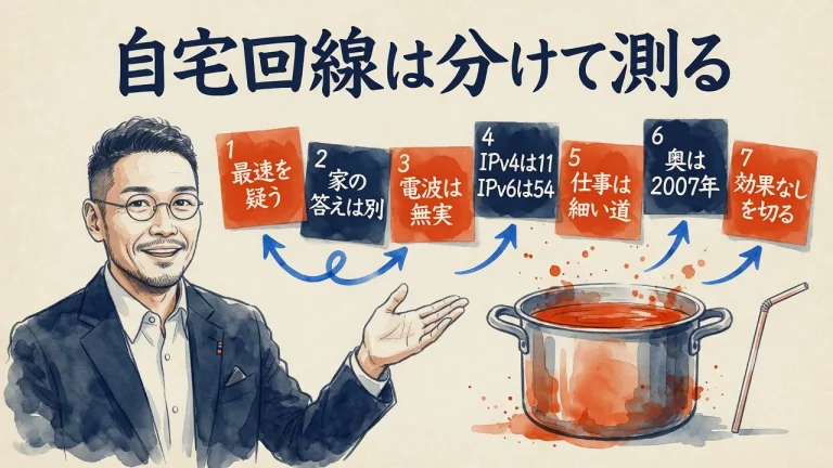 自宅回線は分けて測る——ひろくん全体図