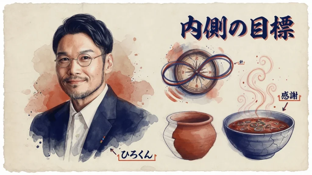 IDGsの内側の目標。針・勇気・感謝
