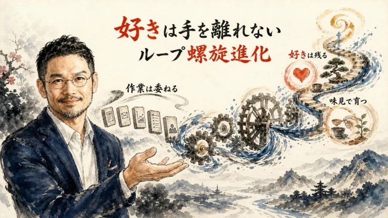 好きは手を離れない、ループ螺旋進化のアイキャッチ