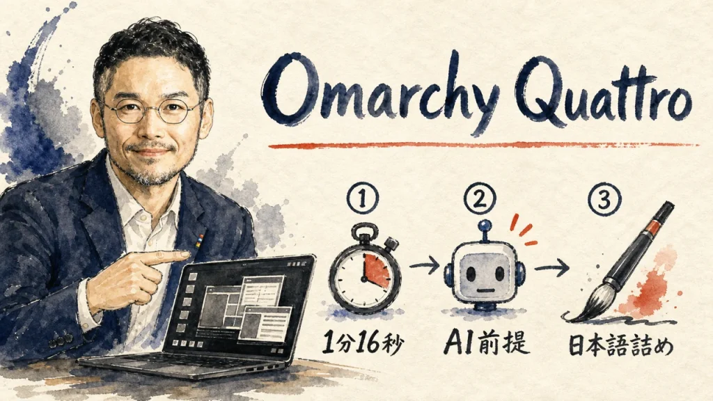 Omarchy Quattro解説記事 eyecatch