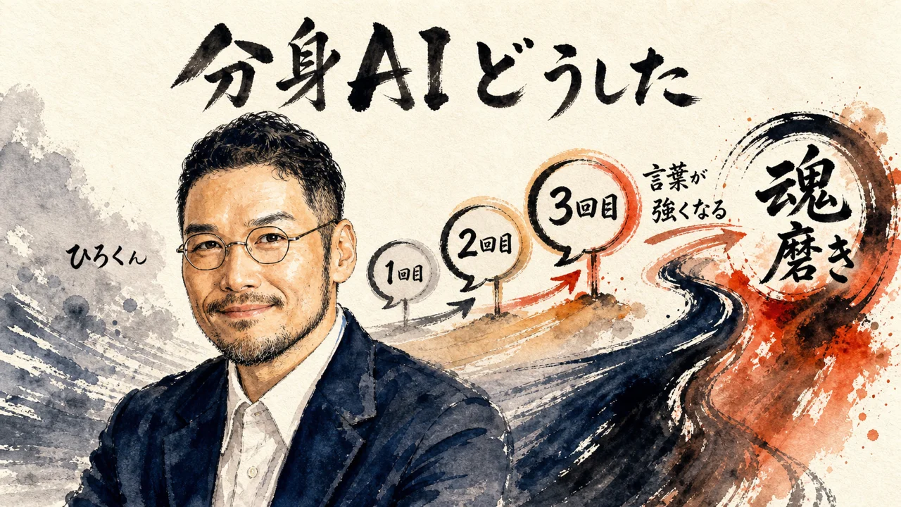 毎日の魂磨きで判断軸を育てる仕組みを表した図解