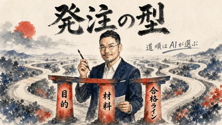 イケハヤさんのClaude Code解説を見て気づいた発注の甘さ——記事全体の要約グラレコ（アイキャッチ）