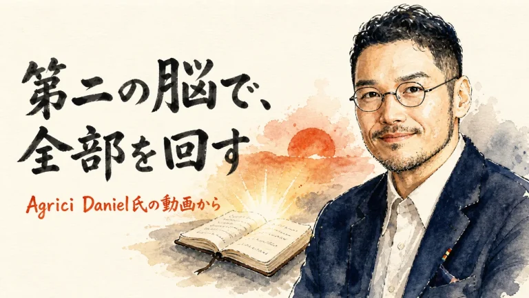 Obsidianの第二の脳で全マーケティングを回す仕組みをAgrici Danielさんが解説（アイキャッチ）
