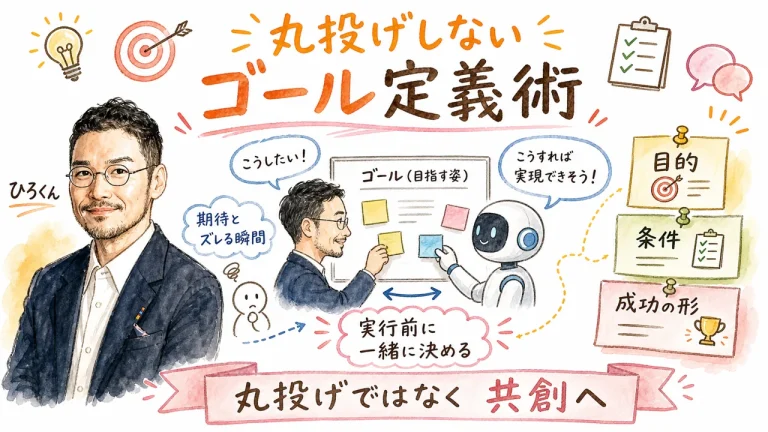 define-goalとは？Codexに丸投げせず、AIと共創するためのゴール定義術のグラフィックレコーディング