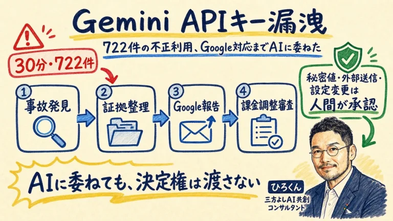 Gemini APIキー漏洩で722件の不正利用、Google対応までAIに委ねた記録