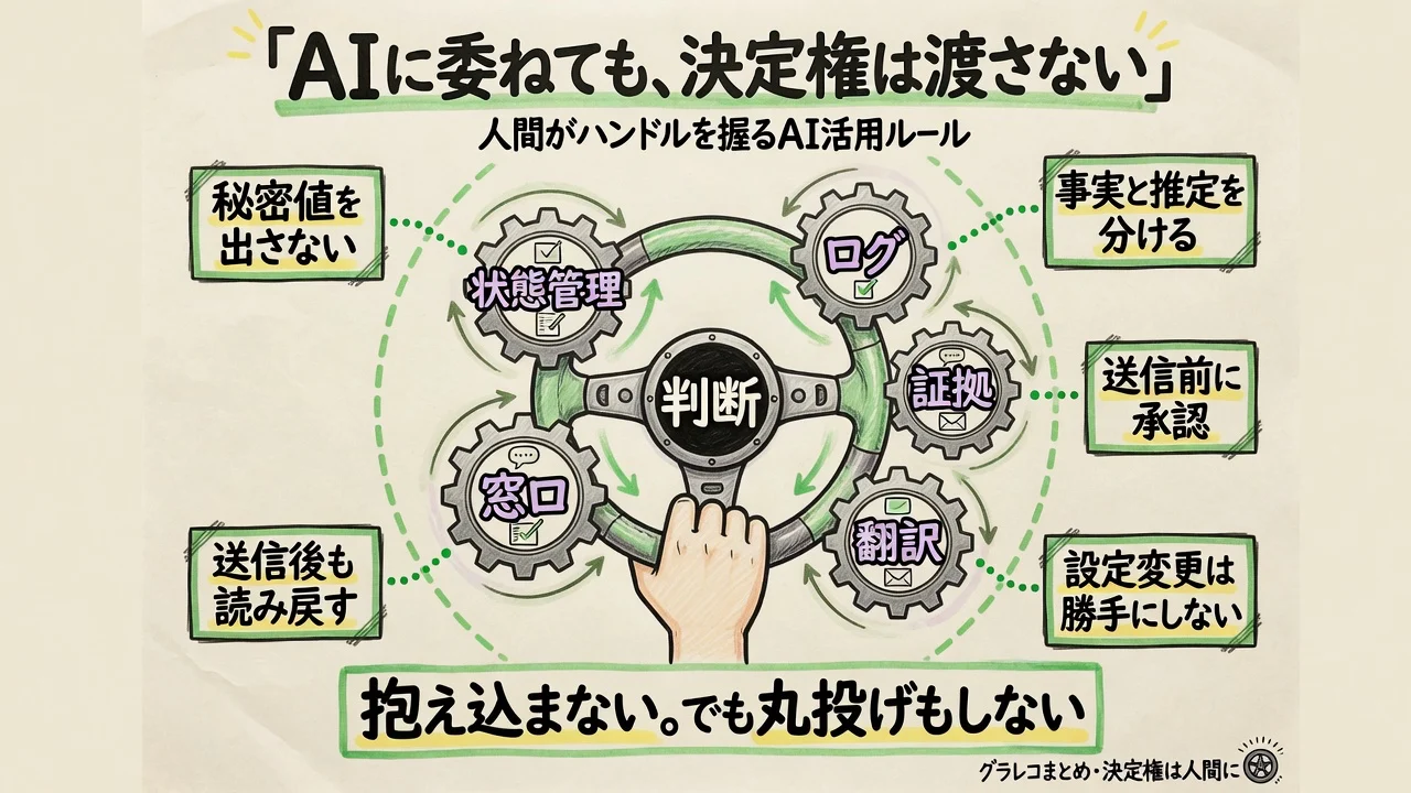 AIに委ねても決定権は渡さない境界設計