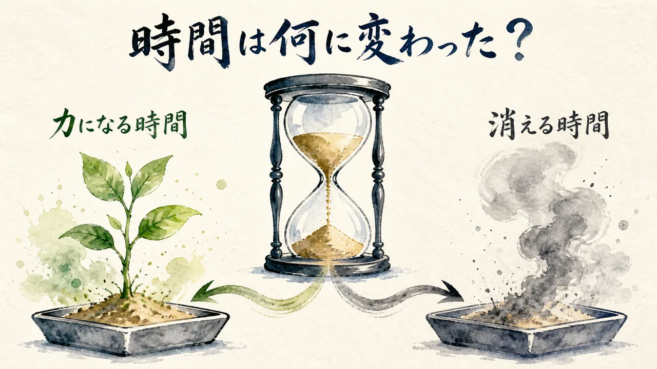 「時間資本の人的資本への転換効率」——その一日は、何に変わったのか
