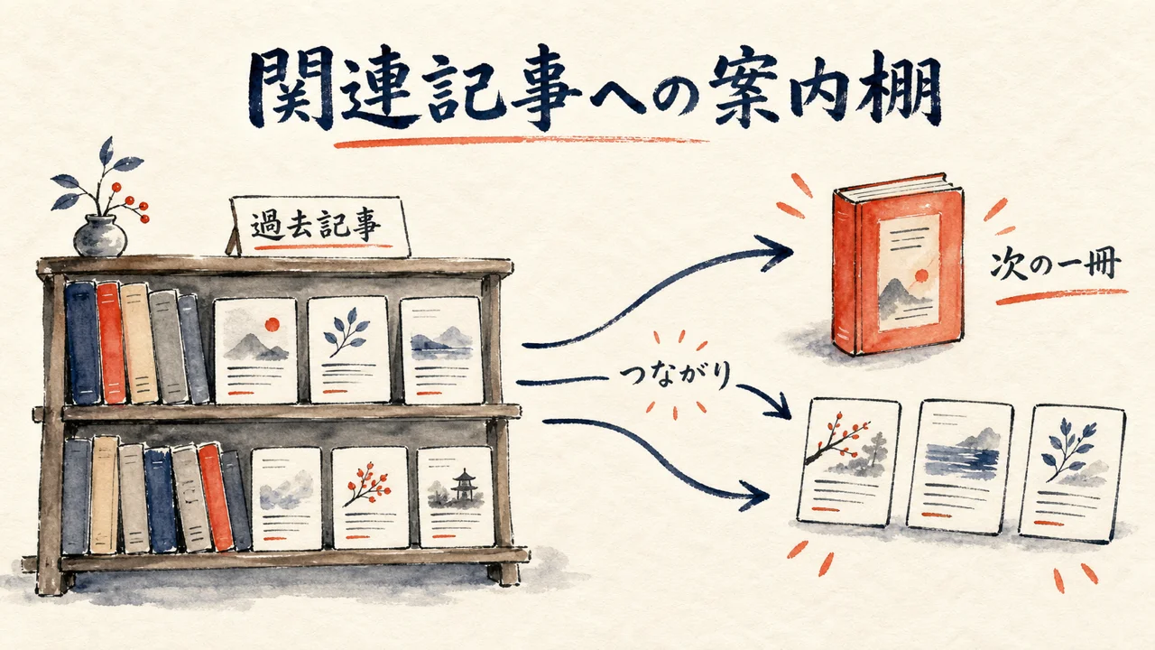 関連する過去記事へ読者をつなぐ図解