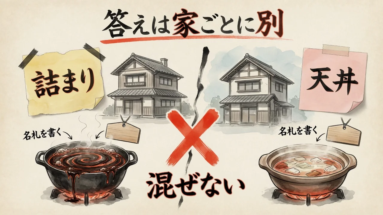 答えは家ごとに別。詰まりと天井を混ぜない図解