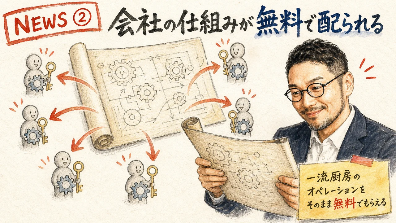 Y CombinatorのAIエージェントハーネスQMを解説するグラレコ
