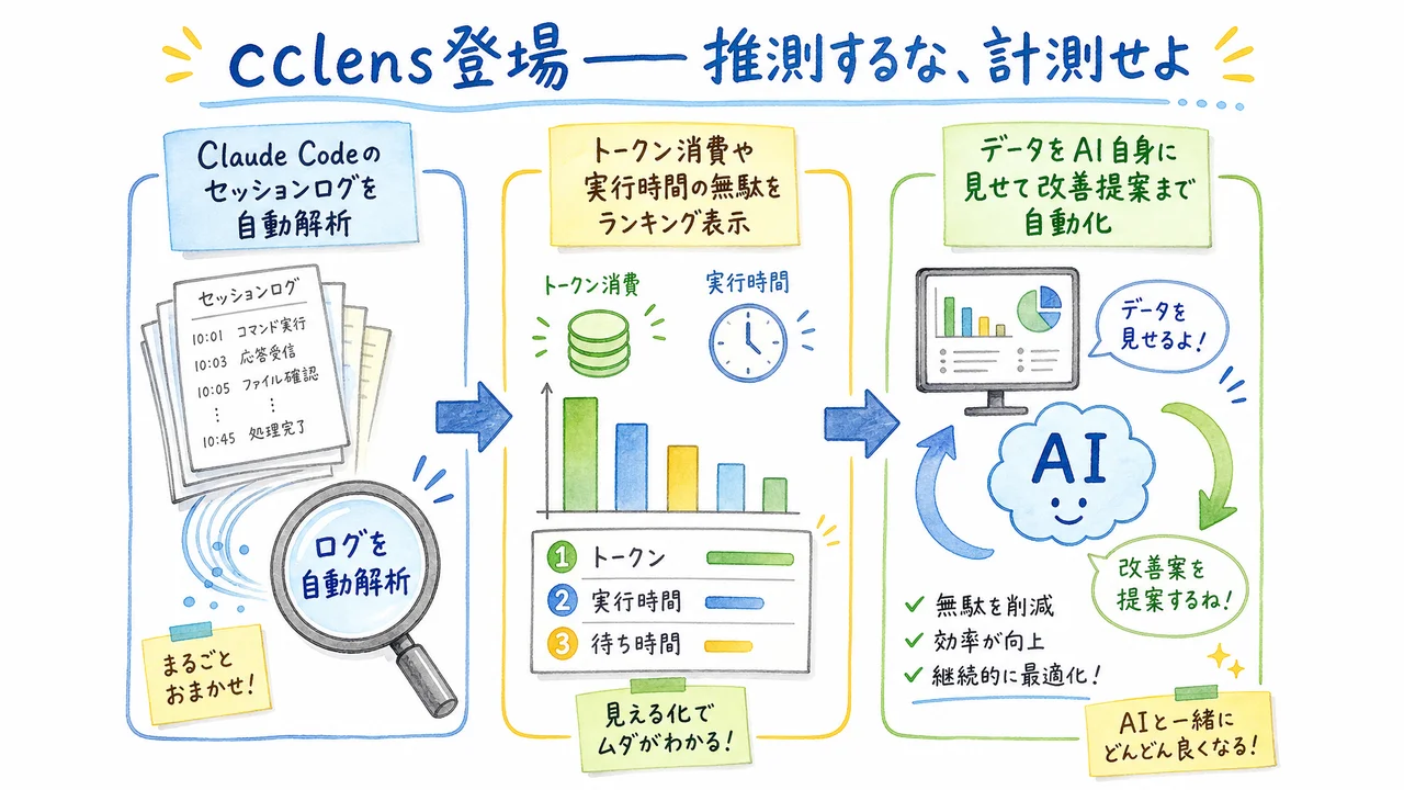 cclens登場 推測するな計測せよの図解