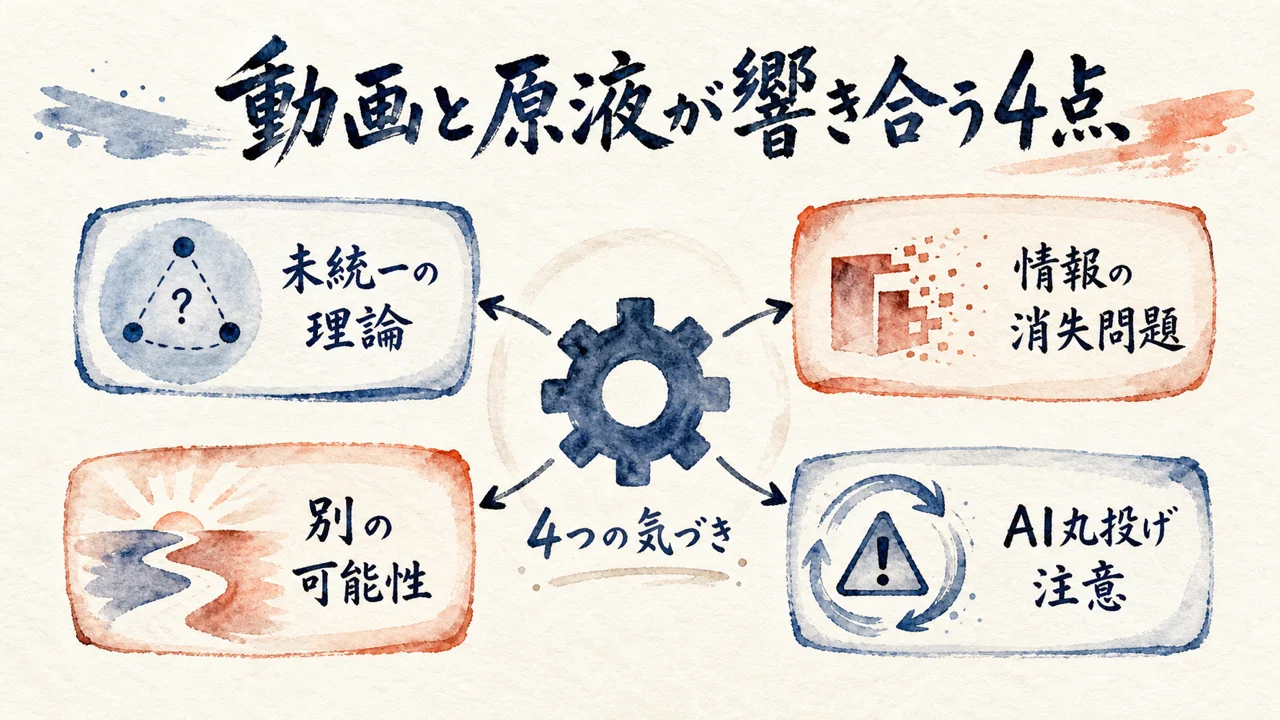 この動画と原液が響き合った4つの点の図解