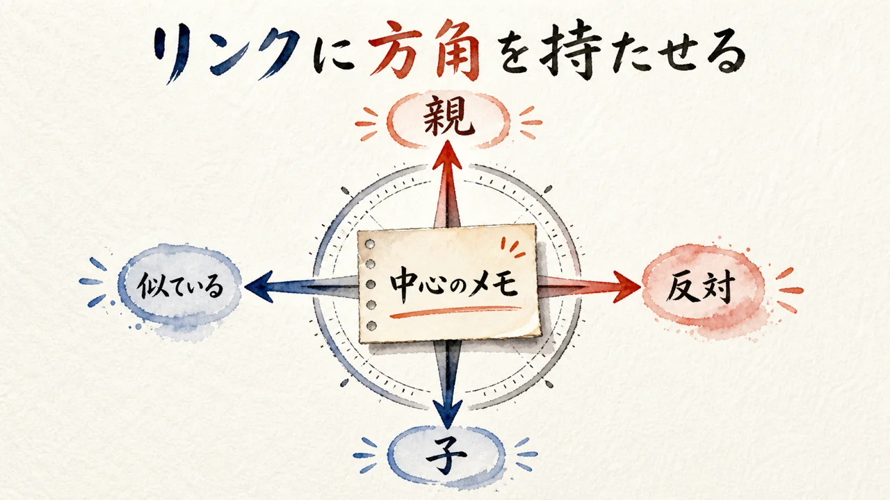 Excalibrainがリンクへ方角を持たせる仕組み