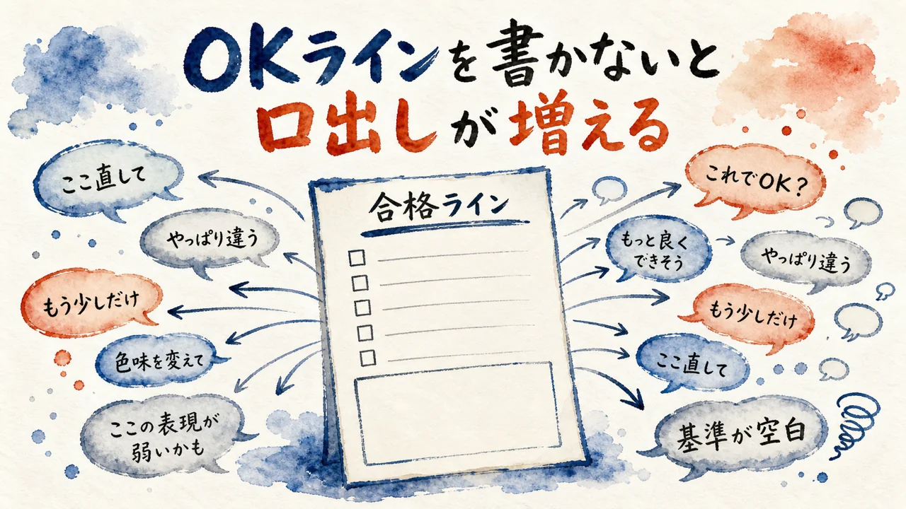 OKラインを書かないと口出しが増える