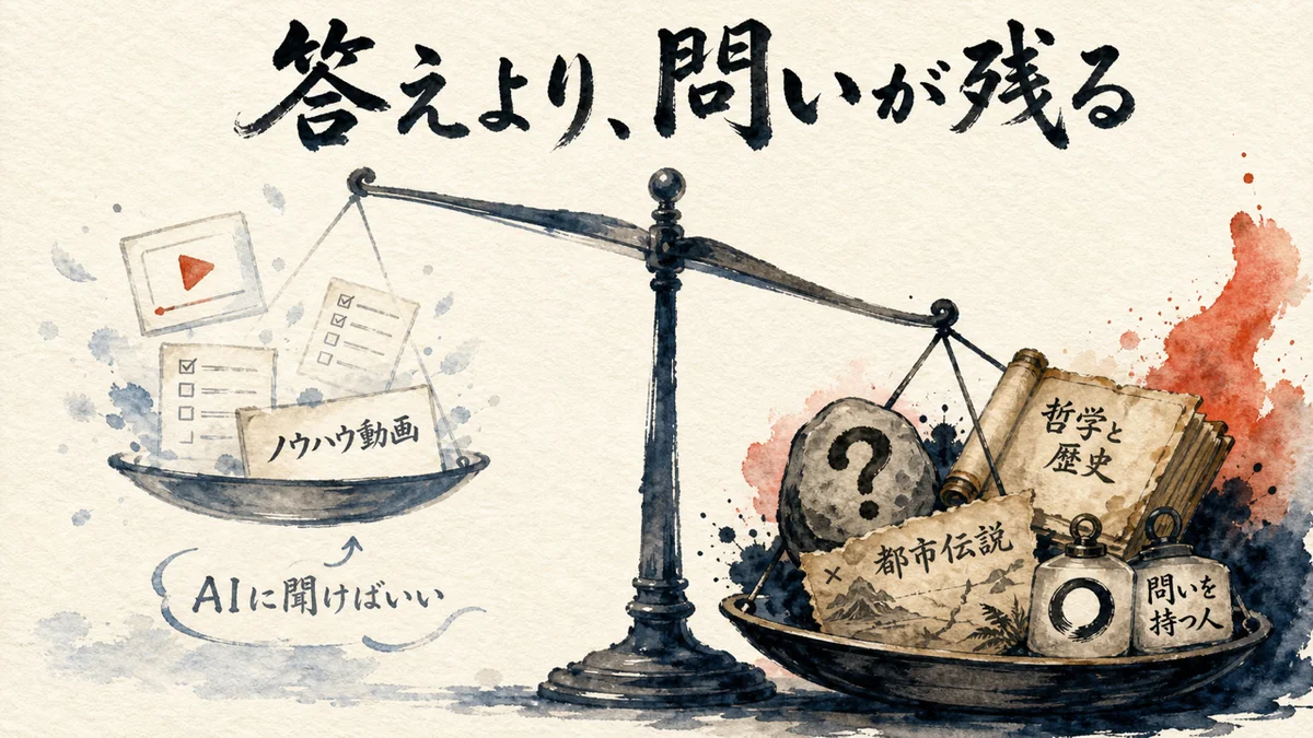 答えより問いが残る
