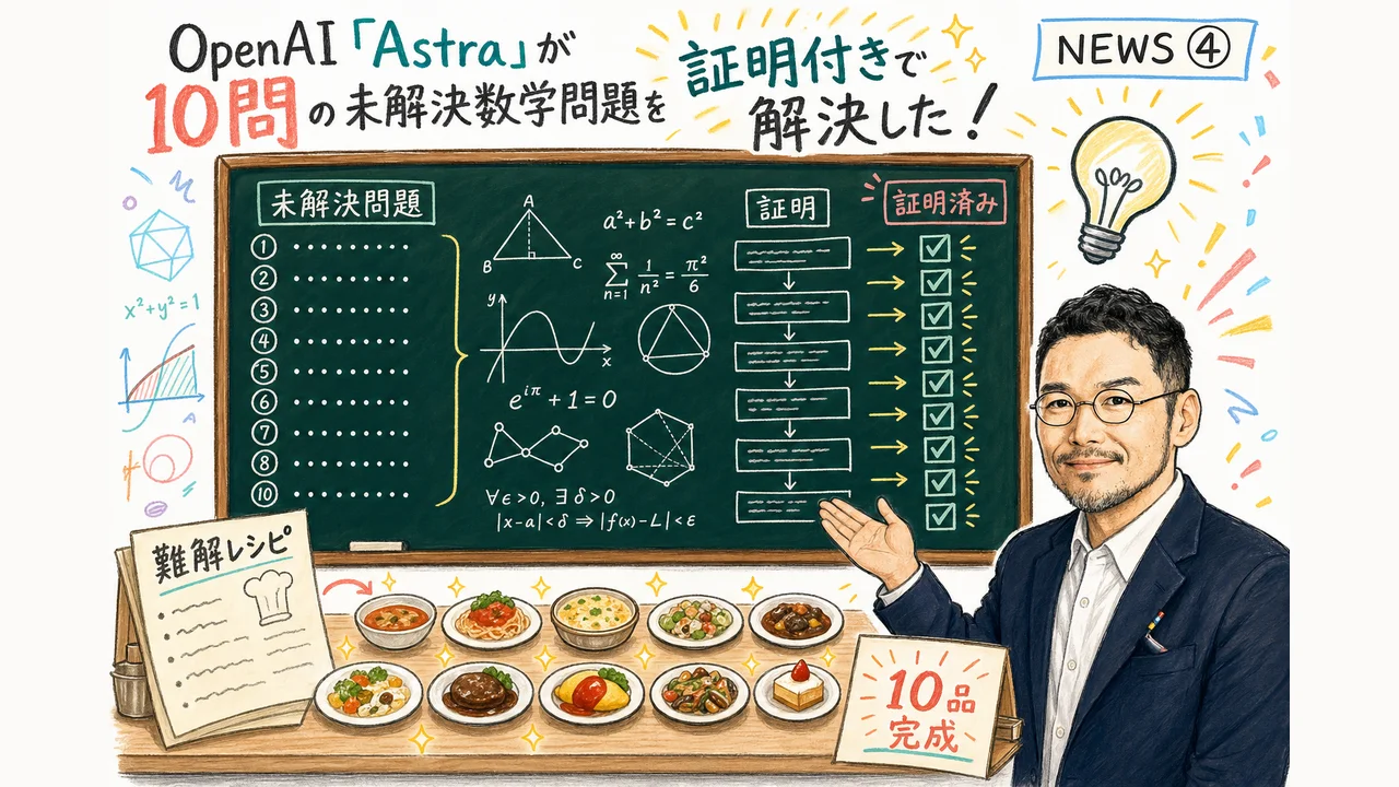 OpenAI Astraの数学証明を解説するグラレコ