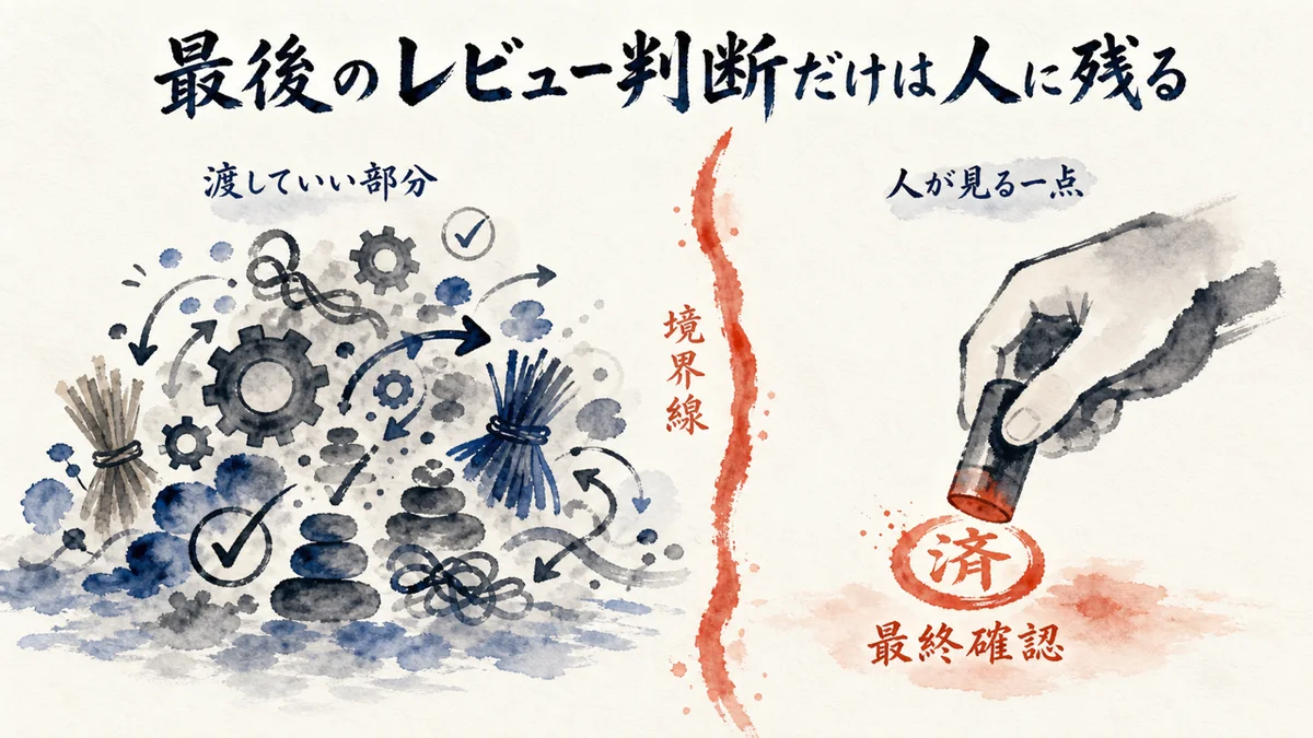「重要なレビュー判断のところはまだ人いる」——AIが増やす仕事と人が持つ最後の判断