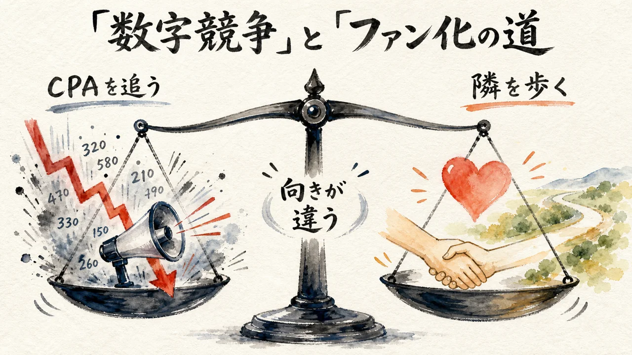 「もう4とかはもう広告の話じゃねえわみたいな」——CPAを追わなくていい場所