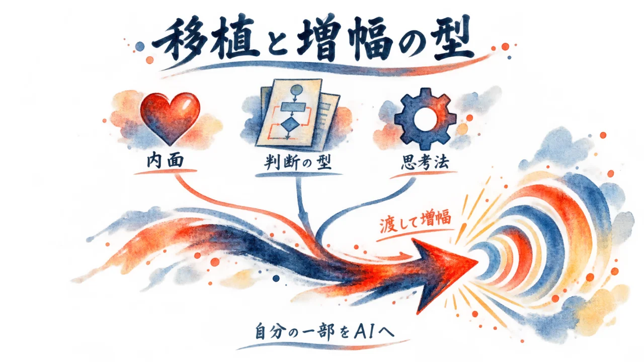 移植と増幅の型の図解