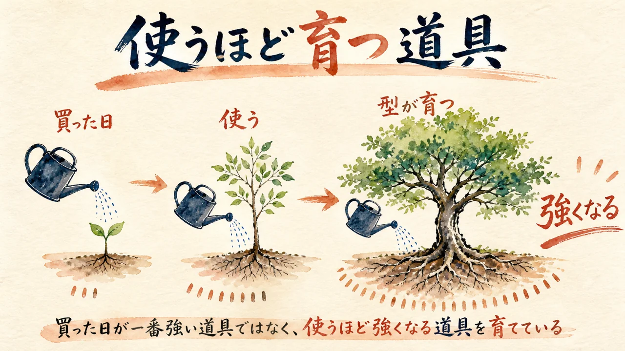 使うほど育つ道具