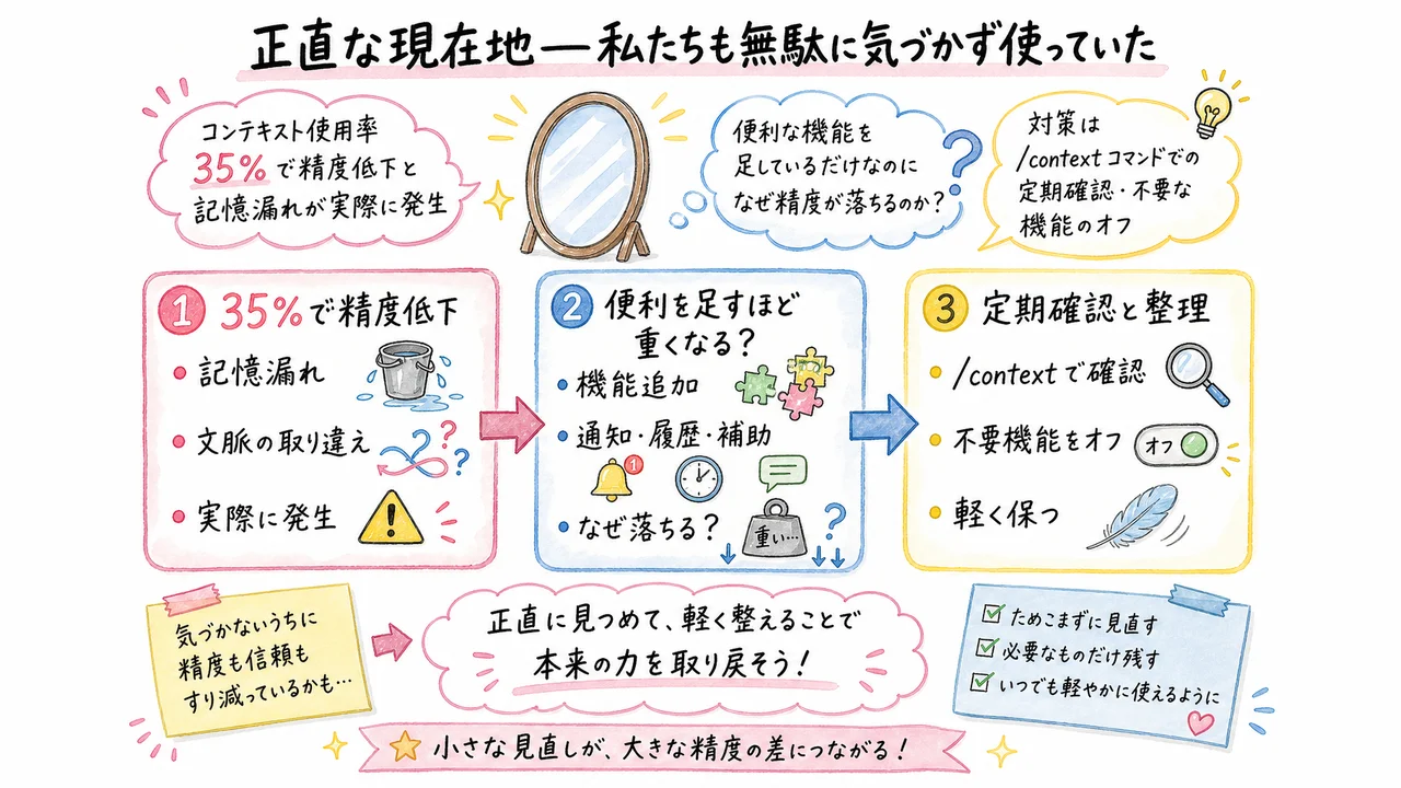 正直な現在地 私たちも無駄に気づかず使っていたの図解