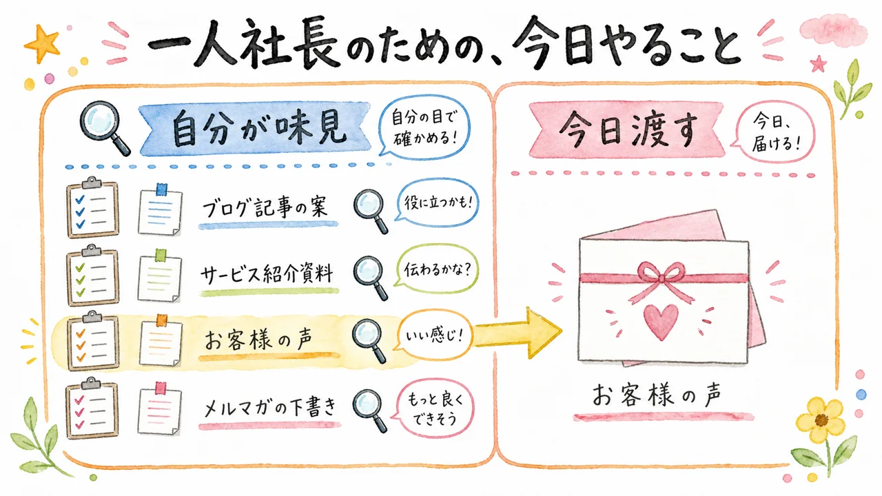 一人社長のための、今日やること