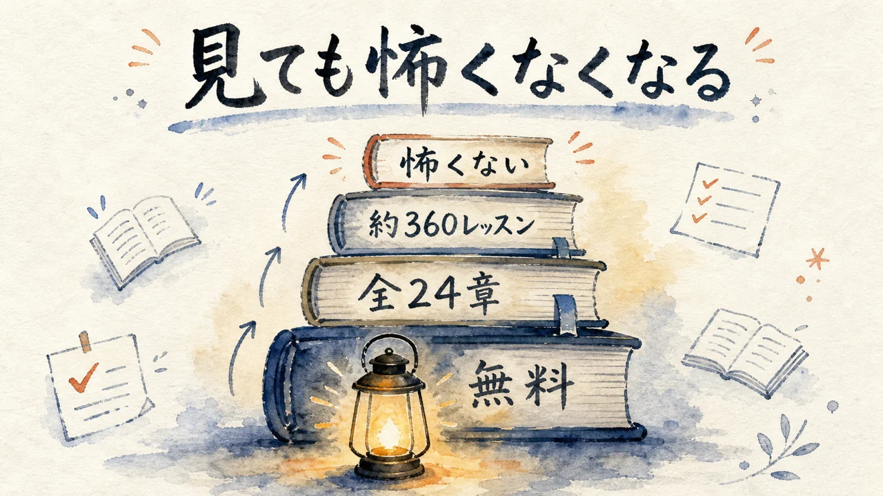 「見ても怖くなくなること」——komiyammaさんが無料公開した学習教材が、最初に約束していたもの