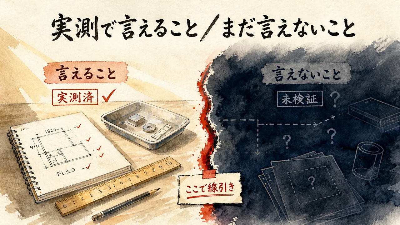 まとめ——実測で言えること、言えないこと