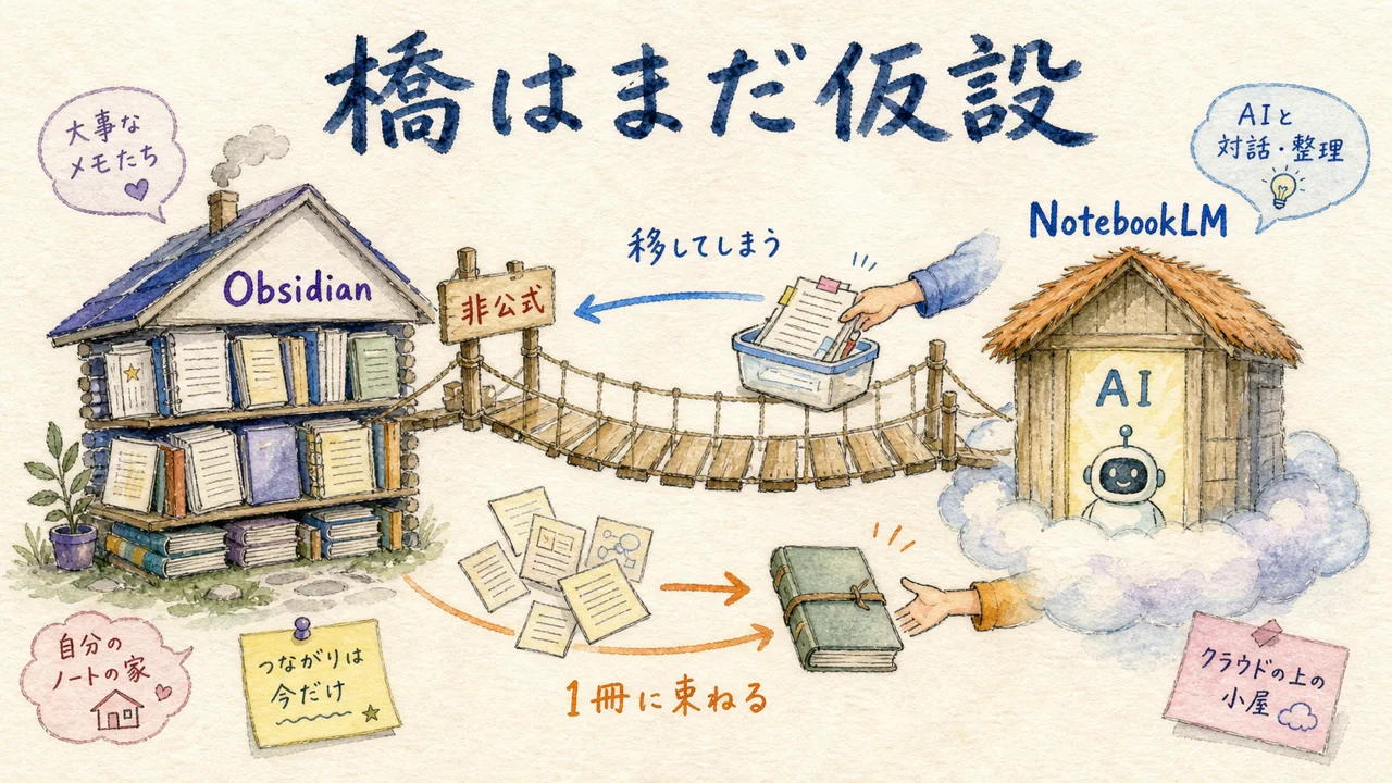 Obsidian連携は公式機能じゃない ―― 非公式の2ステップ