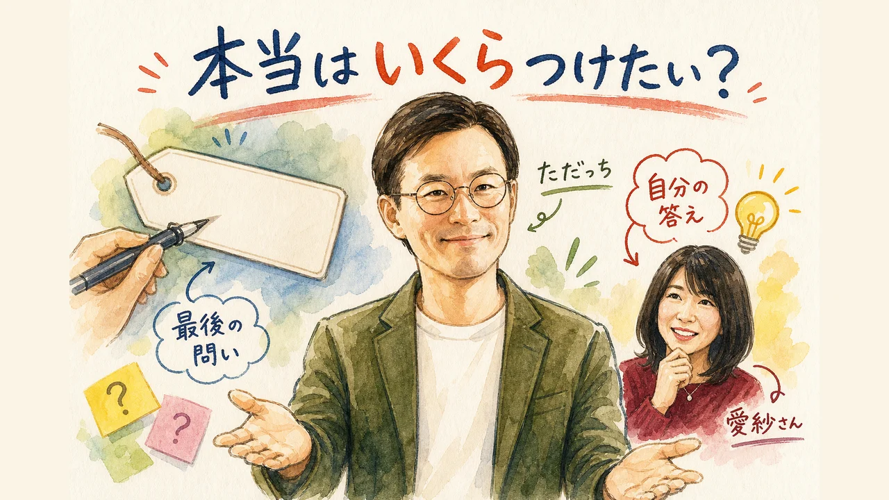 最後の問いかけと愛紗さんの気づきの図解