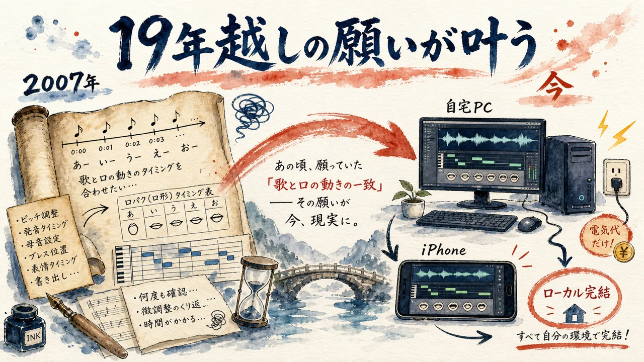 19年越しの願いが叶う図解