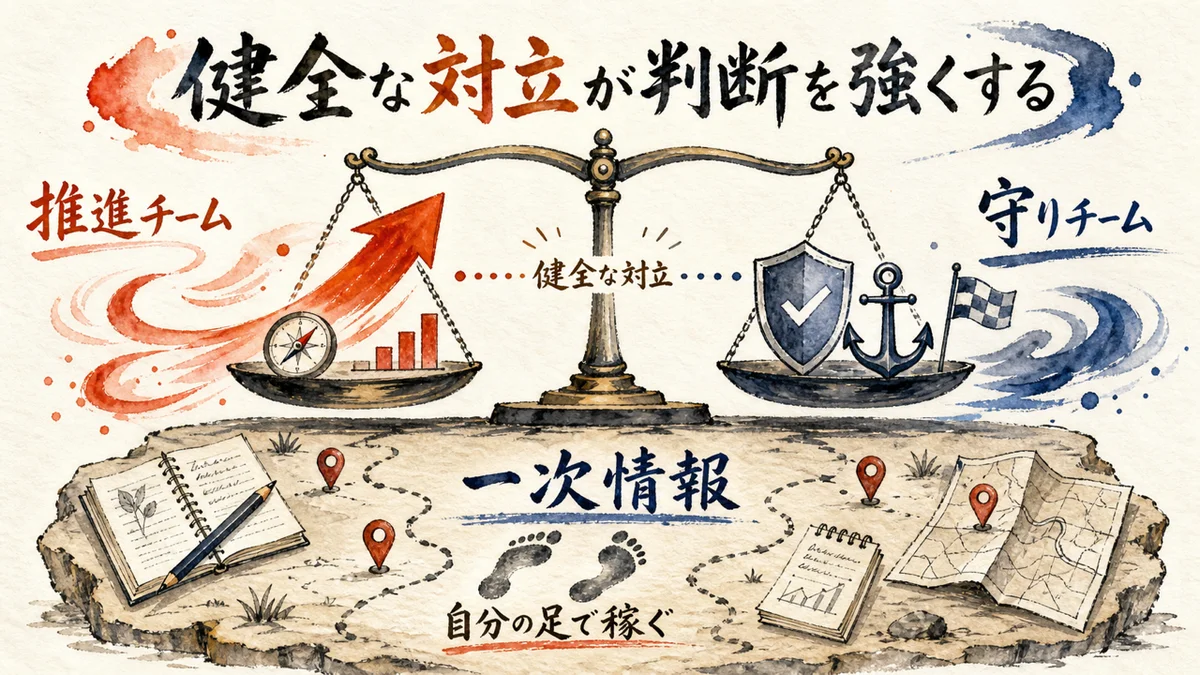 健全な対立と一次情報の図解