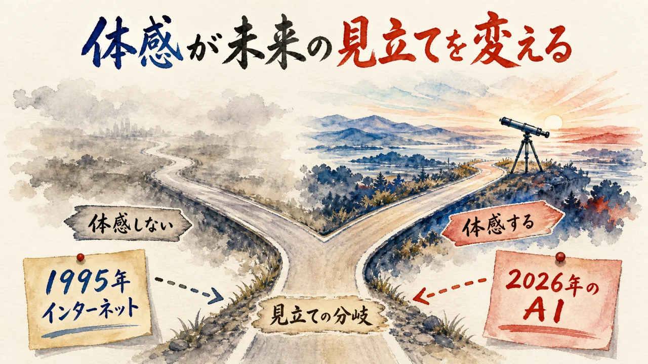 体感が未来の見立てを変える——1995年と2026年