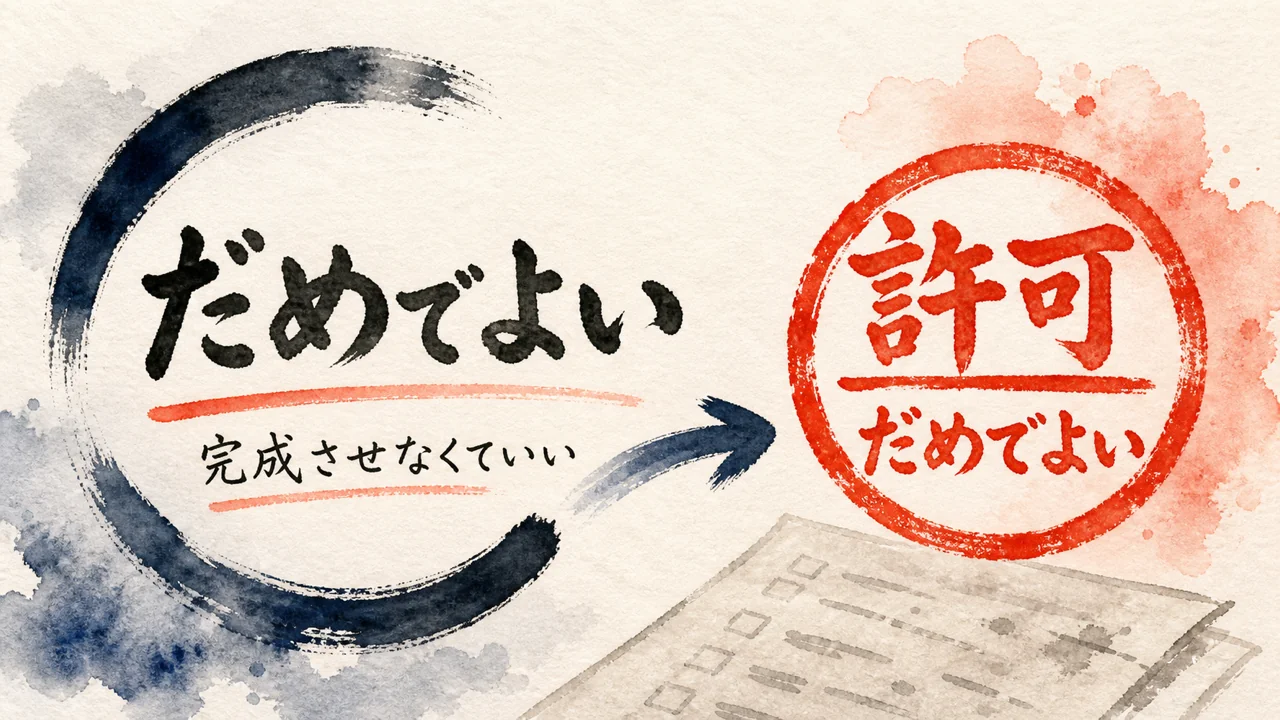 だめでよい