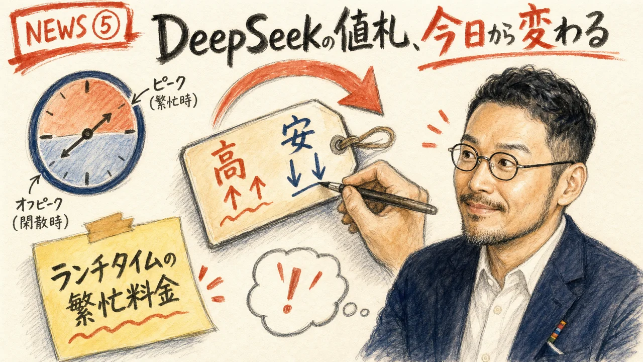 DeepSeek V4-Pro価格改定の図解