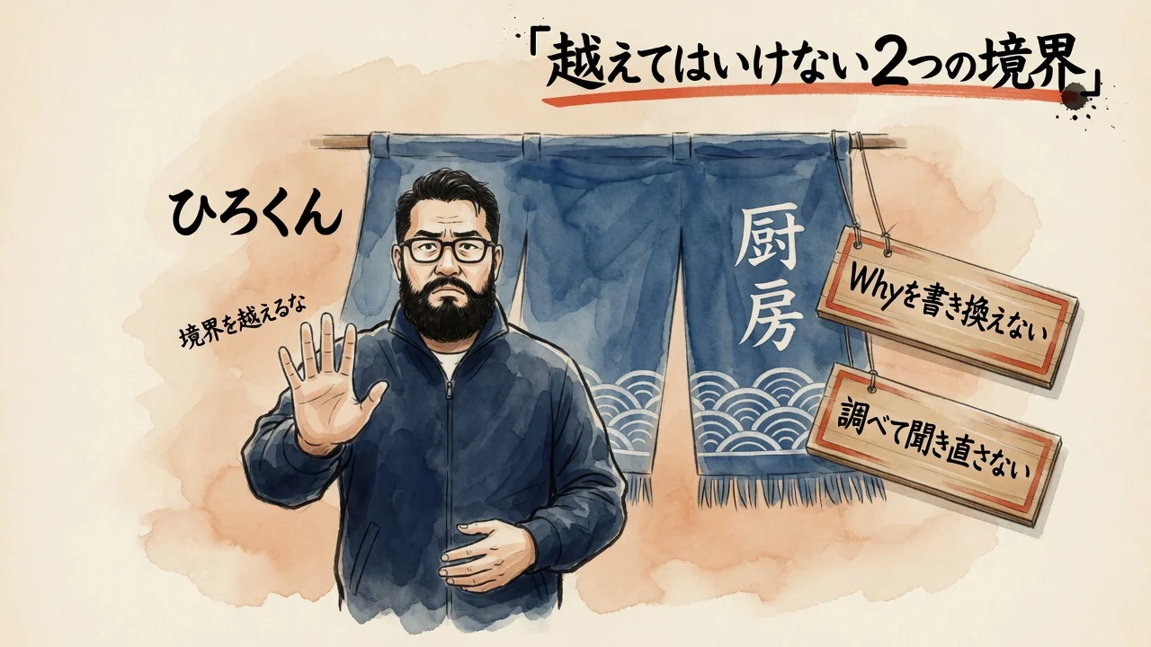 AIが越えてはいけない2つの境界