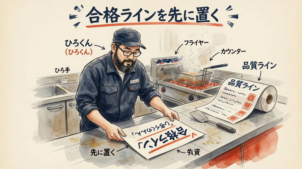 根性じゃなく仕組み。合格ラインを先に置く