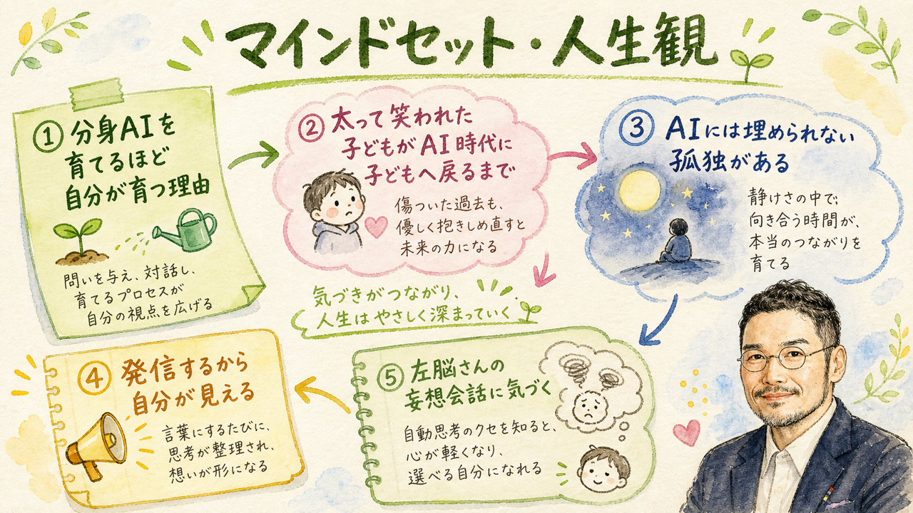 マインドセット・人生観 グラフィックレコーディング図解