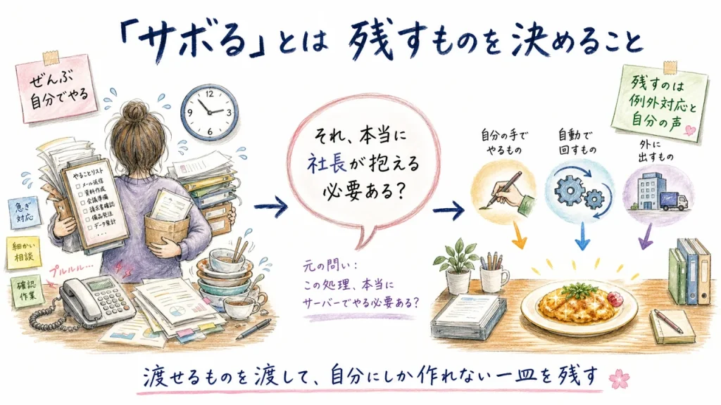 サボるとは、残すものを決めること（アイキャッチ）