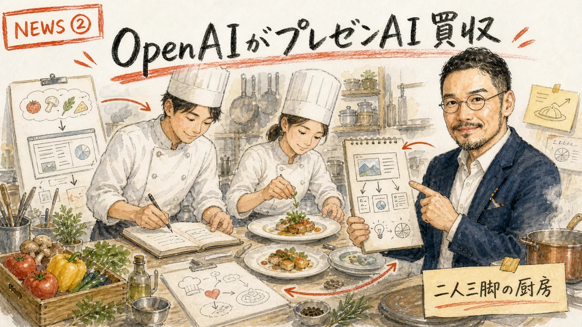 OpenAI NextSlide買収の図解