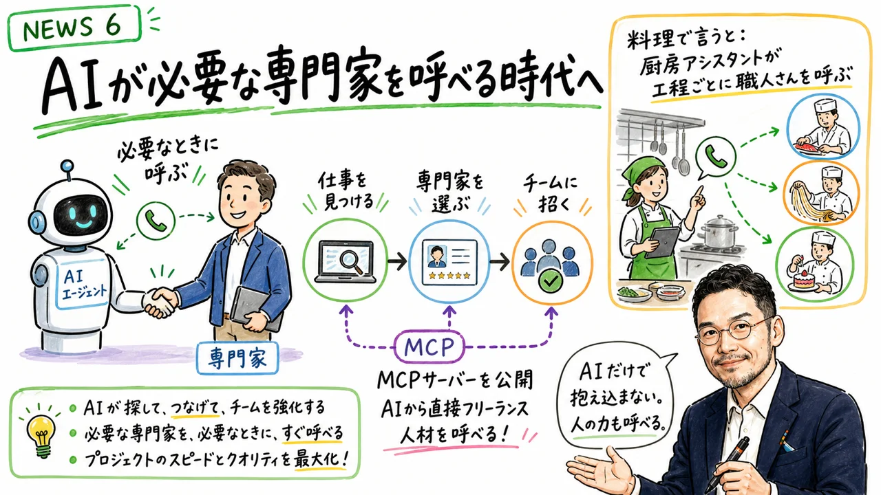 Upwork MCPサーバー公開の図解