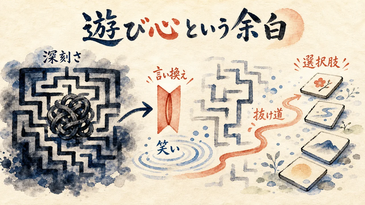 3. 遊び心は、深刻さにすべてを渡さない力