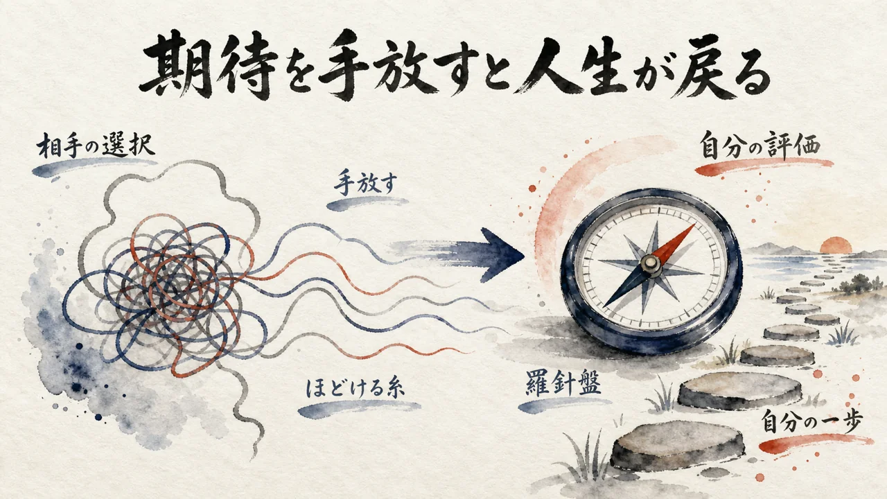 4. 人に期待しすぎないと、自分の人生が戻ってくる